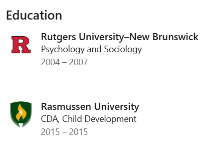 Ms Nicoles Educational Qualifications